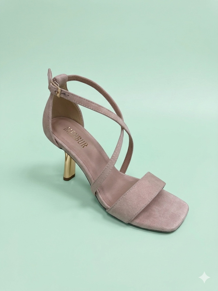 Sandalia Menbur Nude Gold