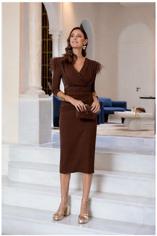 Vestido Arlet - Elegancia Plumas
