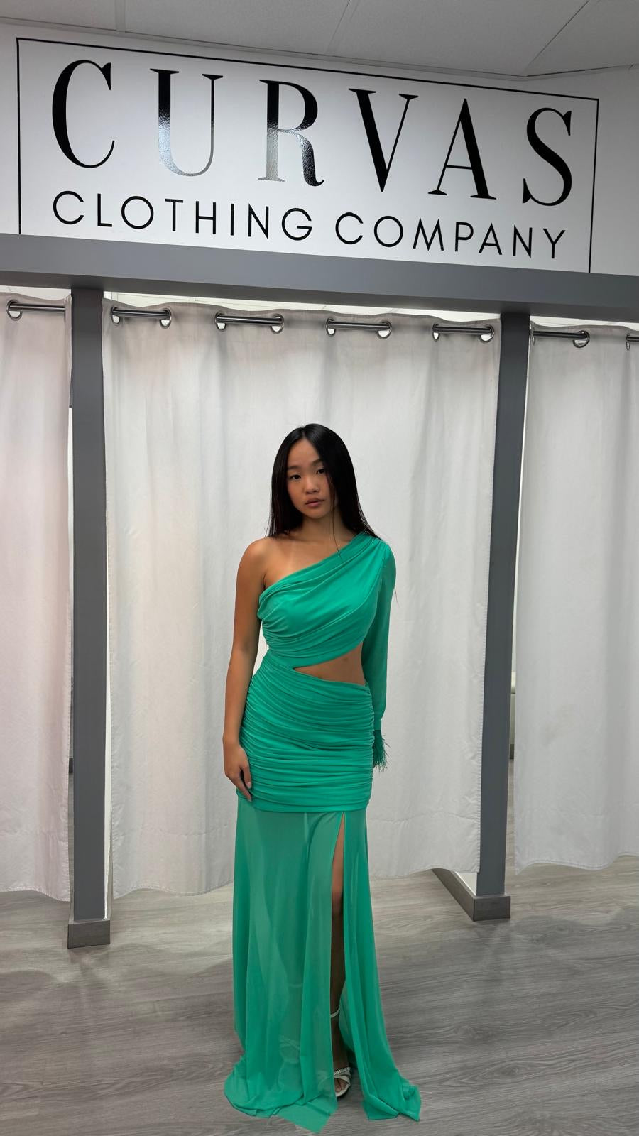 Vestido Amazona Verde