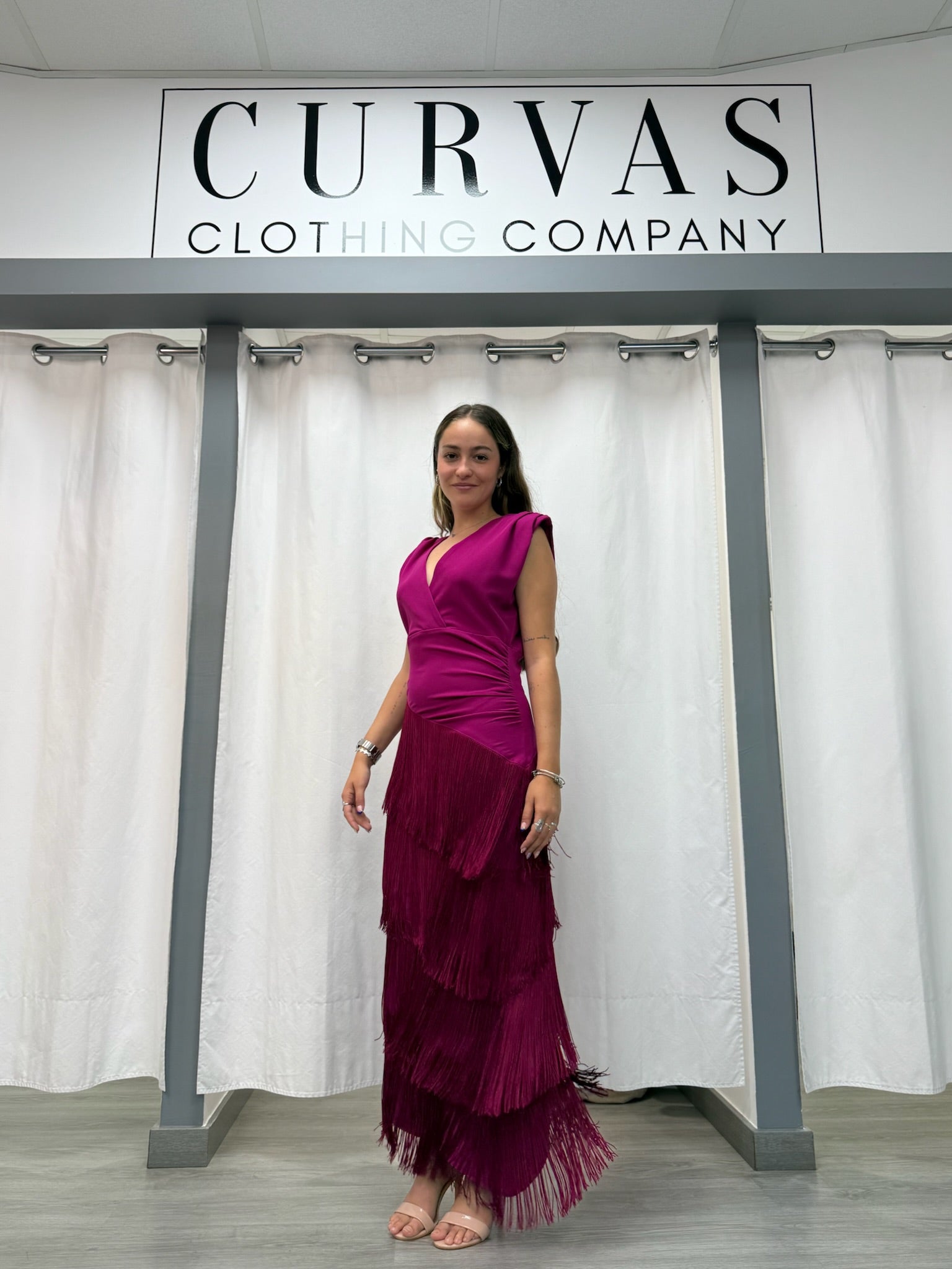 Vestido Flecos